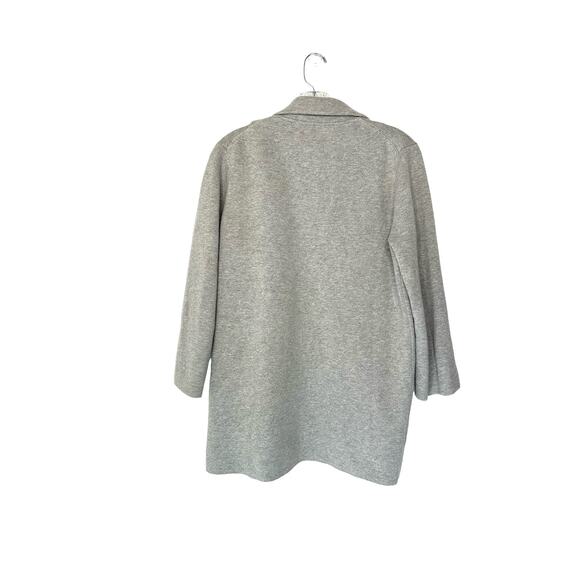 J.Crew Sophie Gray Cotton Lightweight Open Front Sweater Blazer Size Small - Picture 7 of 9